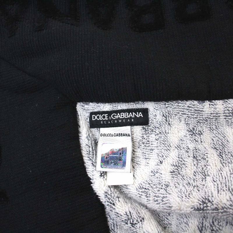 ドルチェアンドガッバーナ DOLCE&GABBANA 大判 ビーチタオル 黒