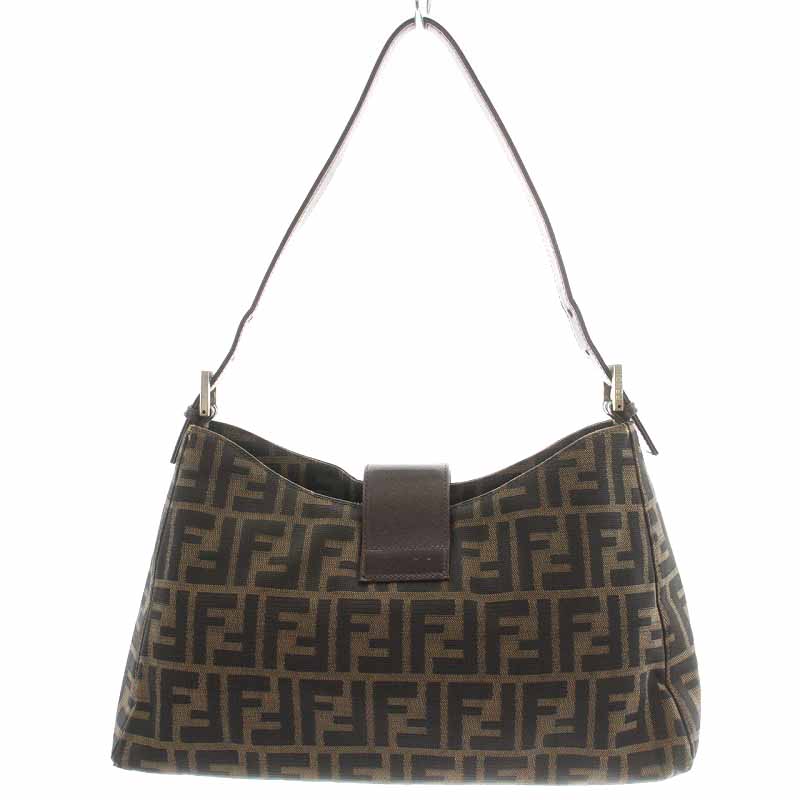 フェンディ FENDI マンマバケット ワンショルダーバッグ レザー 切替 