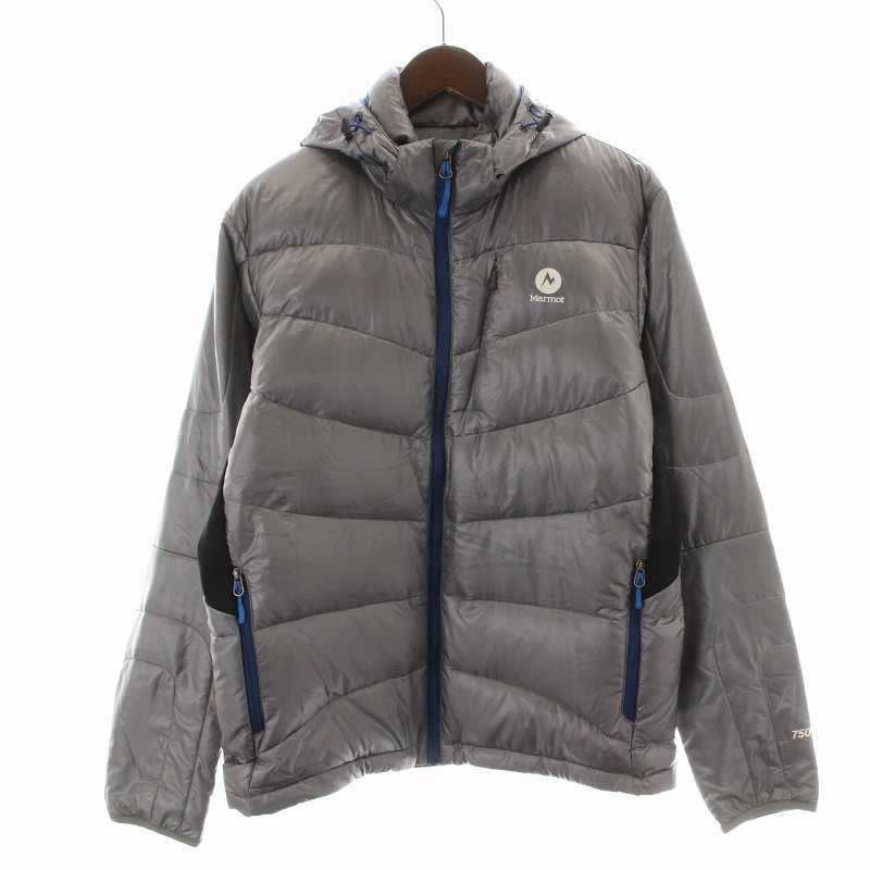 マーモット MARMOT ダウンジャケット フード ジップアップ ロゴ 