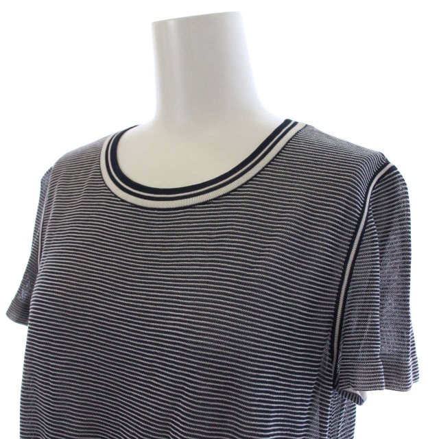 シャネル CHANEL ニット カットソー ボーダー 08C P32455K00673 半袖  