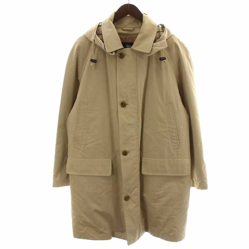 バーバリー ロンドン BURBERRY LONDON コート ミドル丈 フード 裏地  
