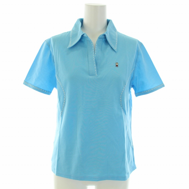 【美品】PICONE ピッコーネ 　ポロシャツ 38 PICONE 半袖ポロシャツワンピース 38