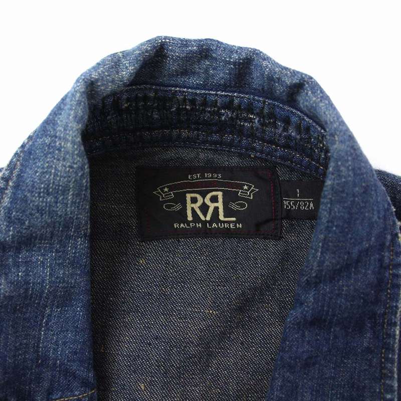 ダブルアールエル RRL ラルフローレン デニム シャツワンピース ロング 