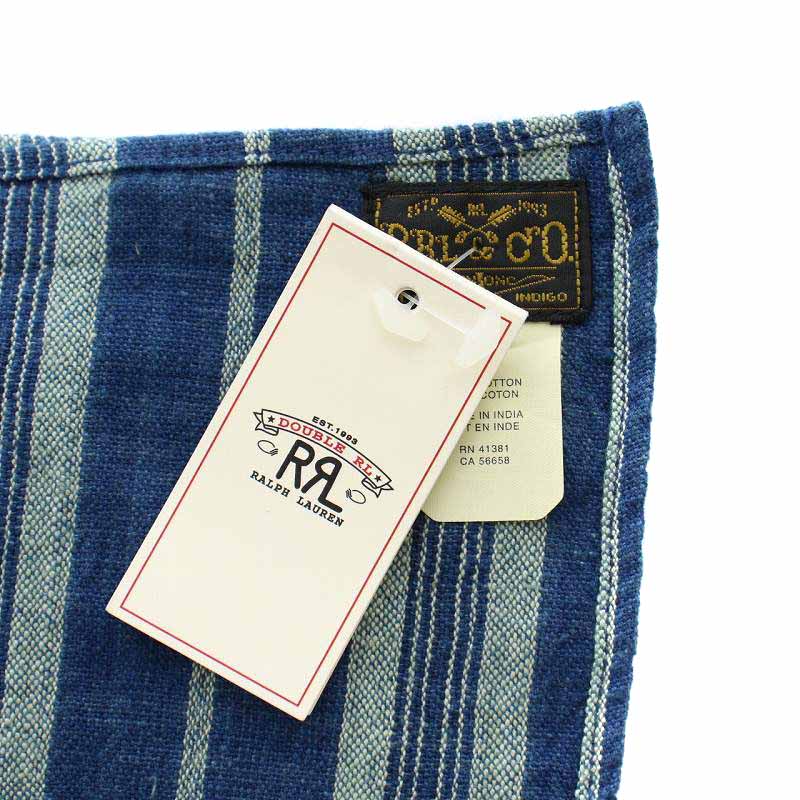 【美品】RRL ウールマフラー インディゴネイビー ダブルアールエル rrm-m-035.jpg