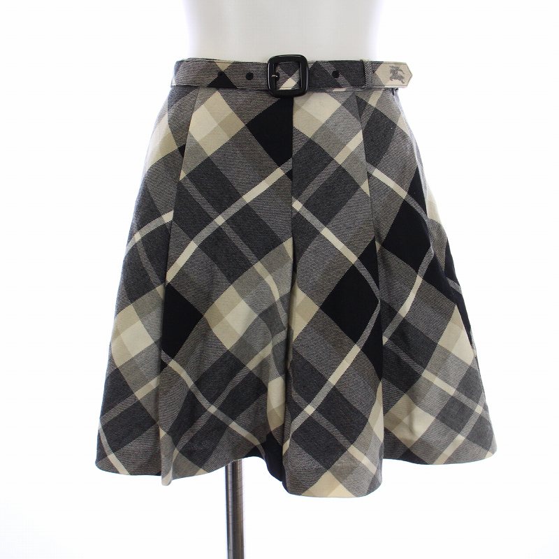 バーバリーブルーレーベル BURBERRY BLUE LABEL プリーツスカート ミニ  