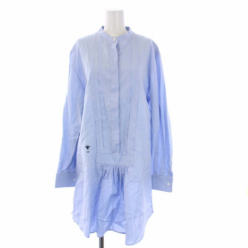 クリスチャンディオール Christian Dior シャツワンピース 長袖 ひざ丈  