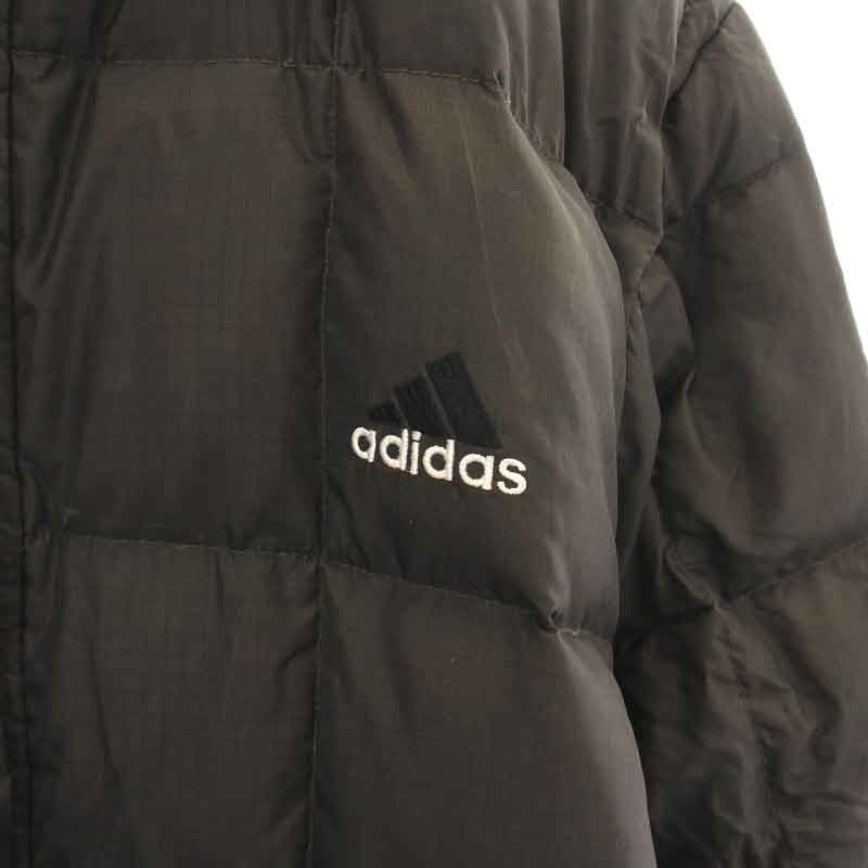 アディダス adidas ベンチコート ダウンコート ロング フード ジップ 