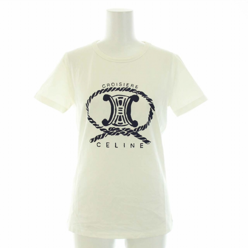 セリーヌ CELINE Tシャツ カットソー クルーネック 半袖 マカダム柄  