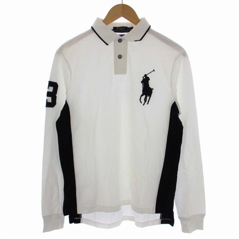 RALPH LAURENビッグポニーポロシャツMホワイト白ラルフローレン