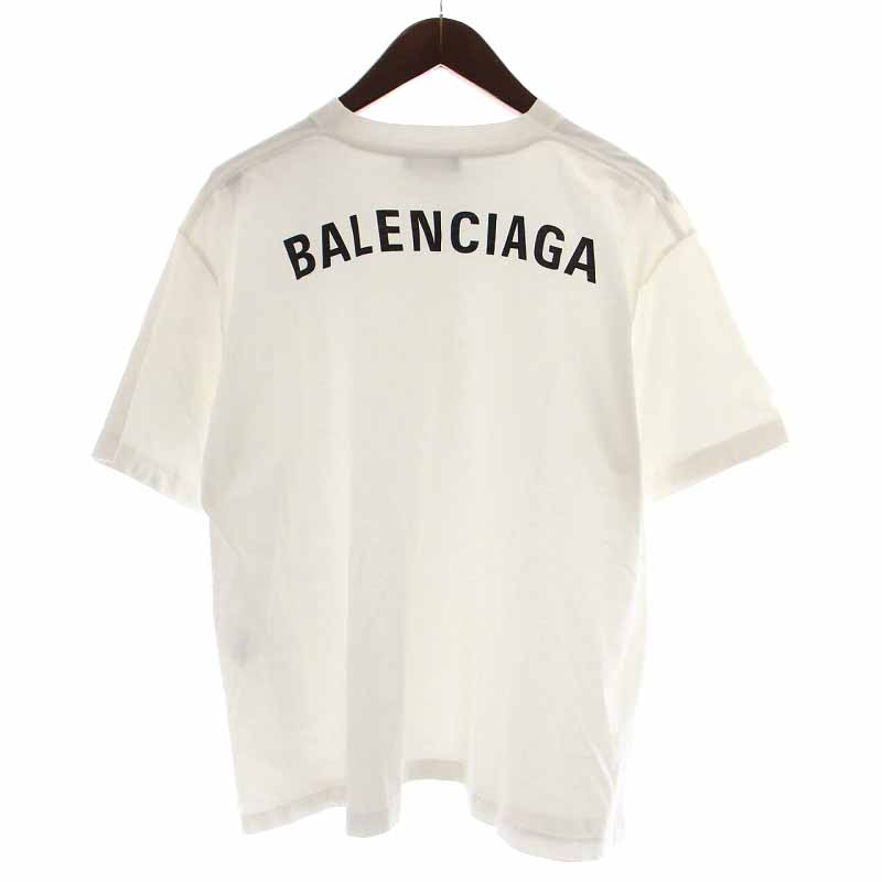バレンシアガ BALENCIAGA 18年製 Tシャツ カットソー バックロゴ 半袖 
