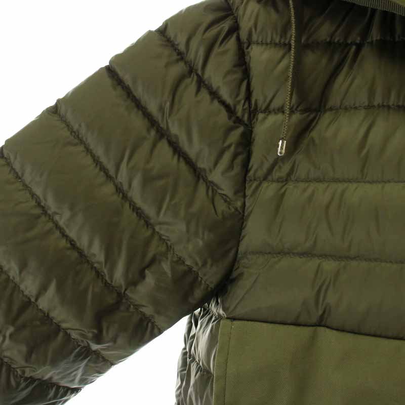 モンクレール Cedre ライトダウンコート レディース カーキ サイズ0