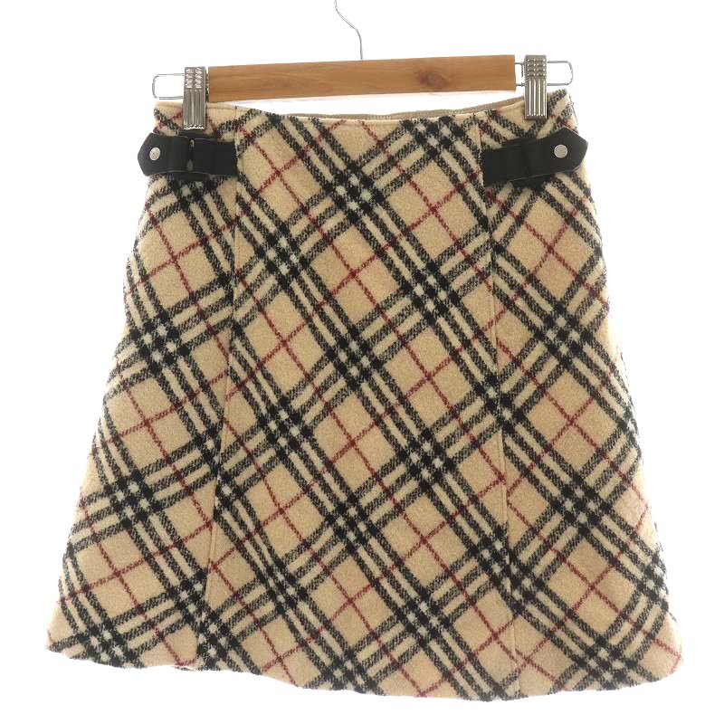 バーバリー ロンドン BURBERRY LONDON ノバチェック フレアスカート  