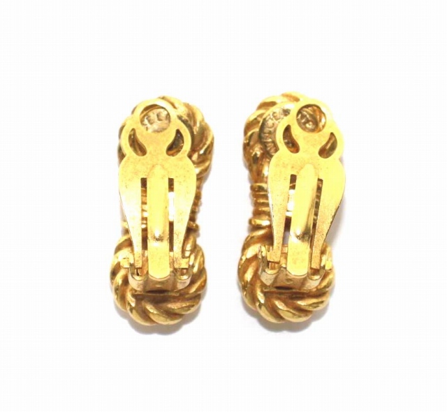 美品 セリーヌ マカダム イヤリング ボール ラインストーン ゴールド 揺れる 美品 セリーヌ マカダム イヤリング ボール ラインストーン