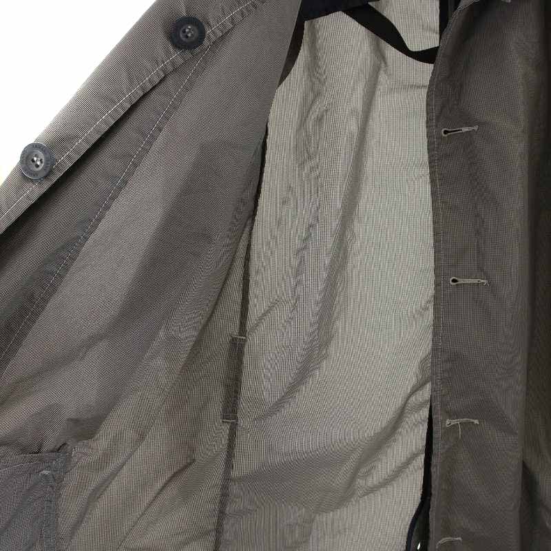 アルマーニ ジーンズ ARMANI JEANS トレンチコート ロング L グレー