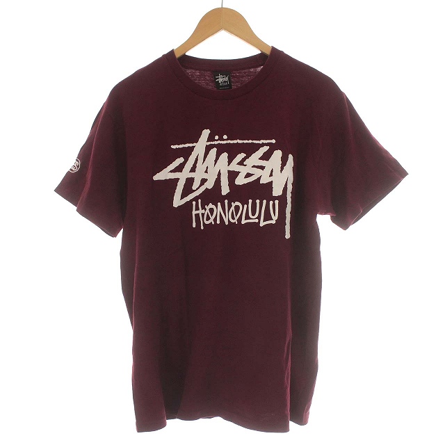 STUSSY ステューシー Tシャツ バーガンディ XL スケーター