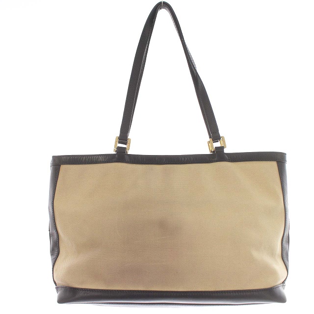 トリーバーチ TORY BURCH トートバッグ コーティングキャンバス ブルー×ダークブラウン×ブラウン バッグ トリーバーチ TORY BURCH トートバッグ キャンバスコーティング