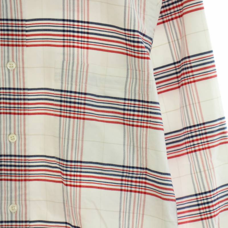 トムブラウン THOM BROWNE トリコロールチェックオックスフォードBD 
