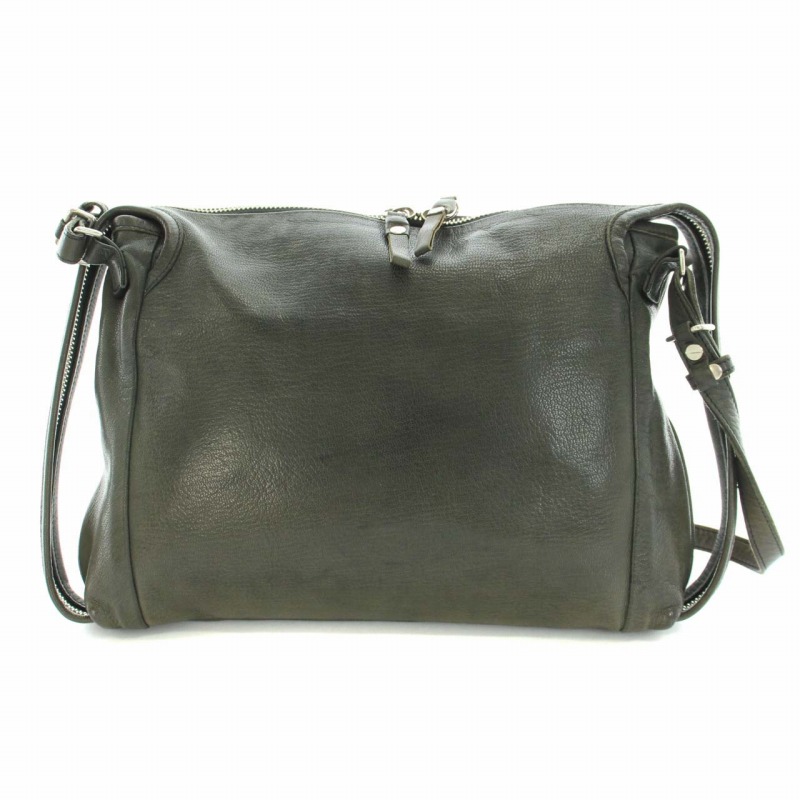 値下げ コーネリアンタウラス レザーショルダーバッグ 黒 とてつもなく 