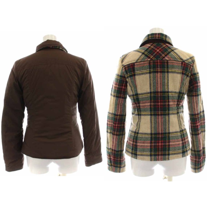バーバリーブルーレーベル BURBERRY BLUE LABEL 中綿ジャケット ジップ 