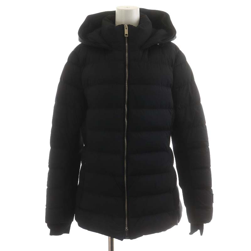 バーバリーダウン　バーバリーコート　ダウンジャケットファー付　　BURBERRY Burberry ダウンジャケット 黒 ファー付き M 【公式通販】