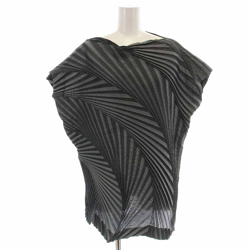 イッセイミヤケ ISSEY MIYAKE カットソー 3Dスチーム プリーツ 変形 