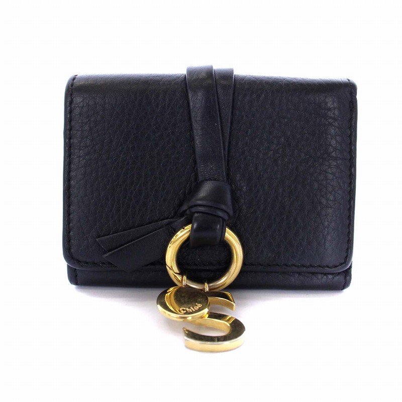 クロエ CHLOE アルファベットスモールトリフォールドウォレット 三  
