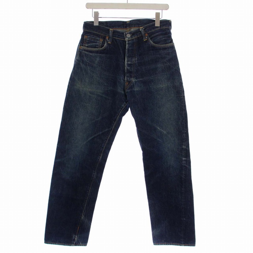 EVISU No.1 SPECIAL デニムパンツ 34×35 EVISU エヴィス 2001 No1 SPECIAL 戒 ペイント 金耳 デニム