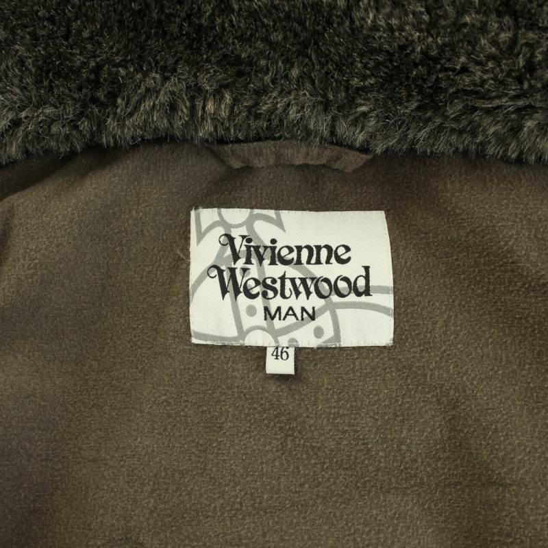 vivienne westwood man フェイクファー付きブルゾン