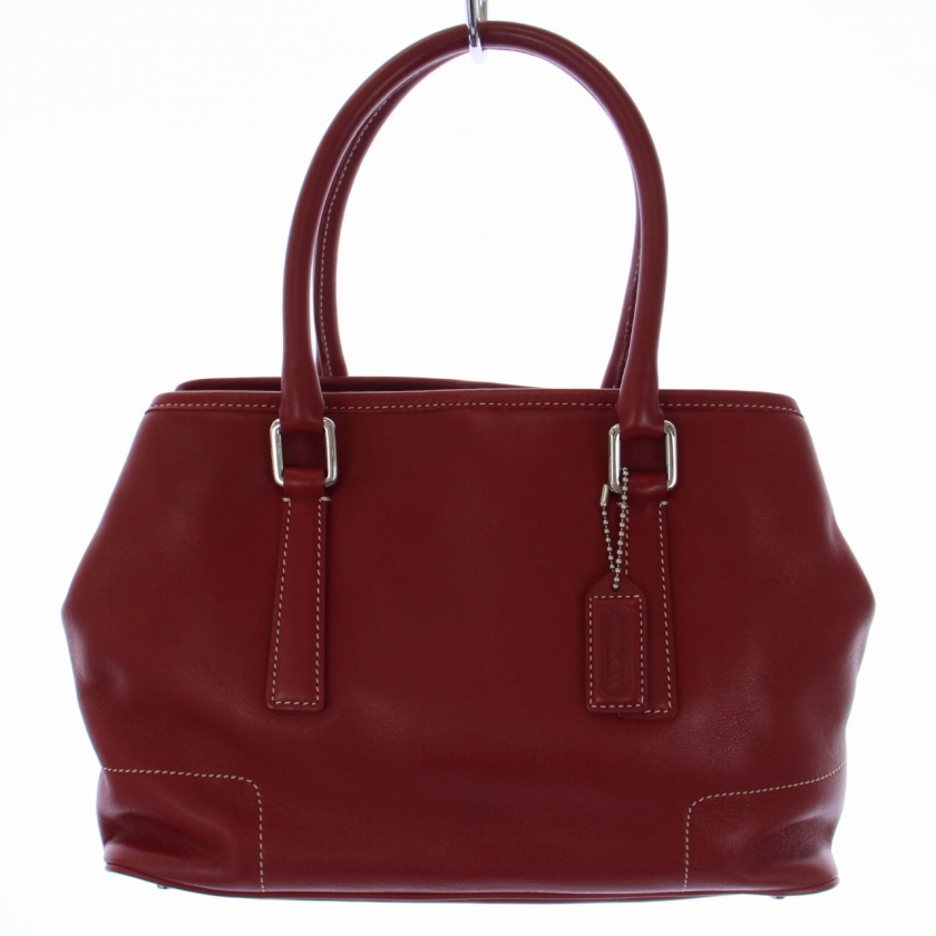 コーチ COACH ハンドバッグ トートバッグ レザー 赤 レッド 7755 /BM