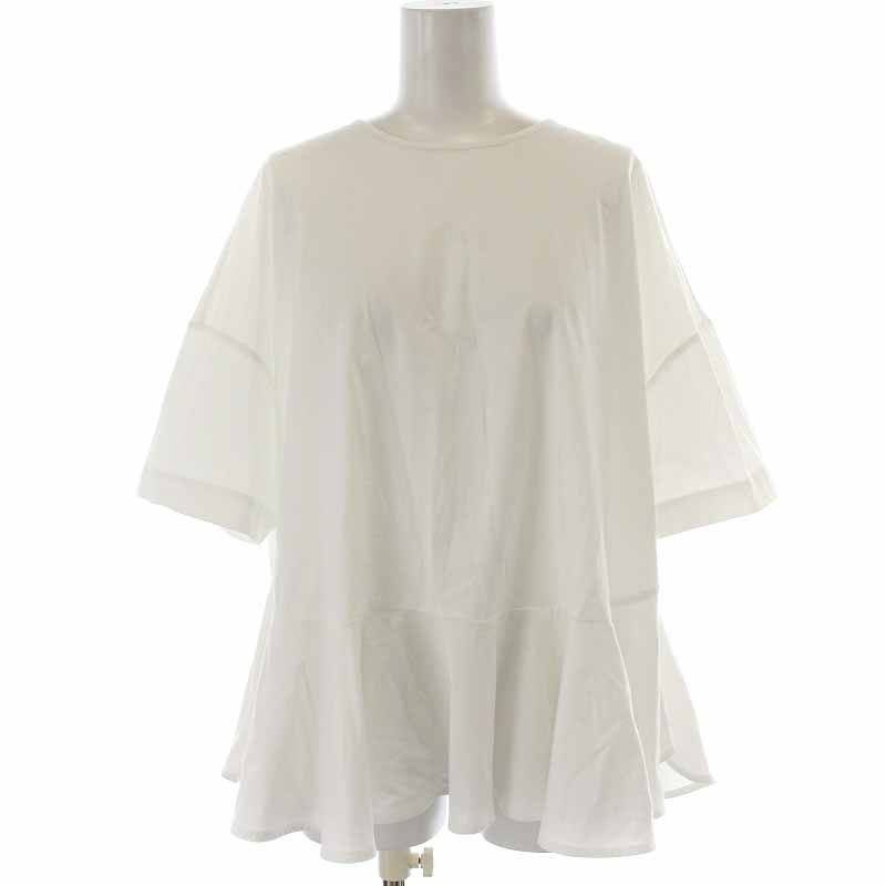 ヨリ yori 21SS ヘムフレアトリコットカットソー チュニック バック 