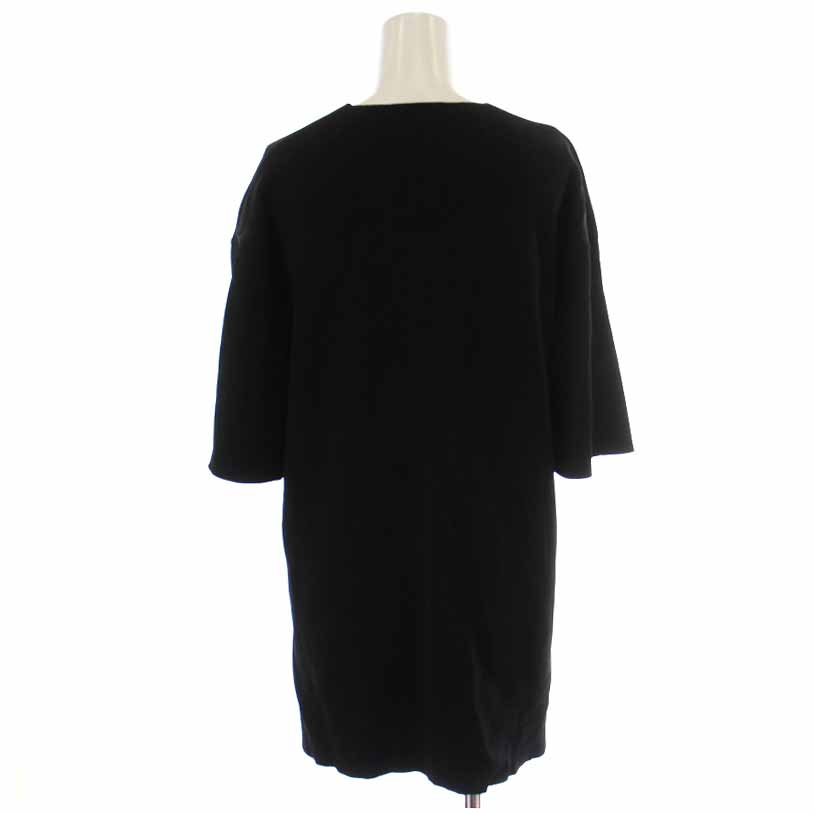 Mame Kurogouchi / マメクロゴウチ | Milano Ribbed V-Neck Top トップス | 1 | ブラック | レディース Mame Kurogouchi(マメ) Milano Ribbed V-Neck Top BLACK