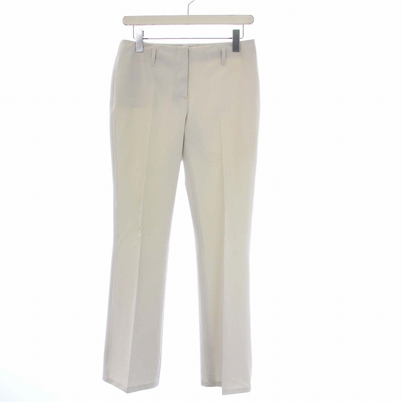 プラダ PRADA パンツ スラックス ワイド 40 M ライトグレー /KH  