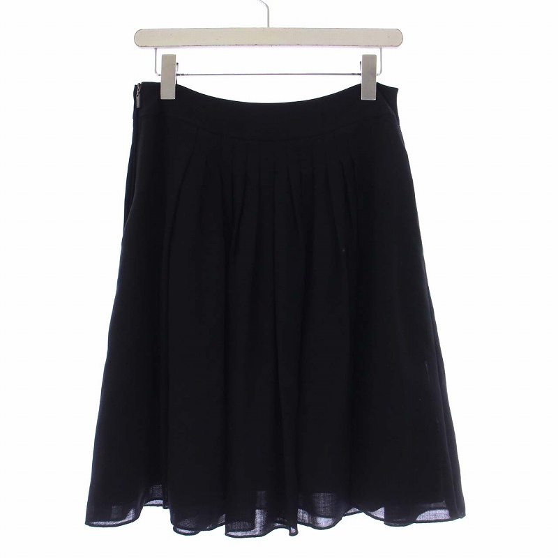 フォクシー ブティック FOXEY BOUTIQUE フレアスカート ひざ丈 ウール  