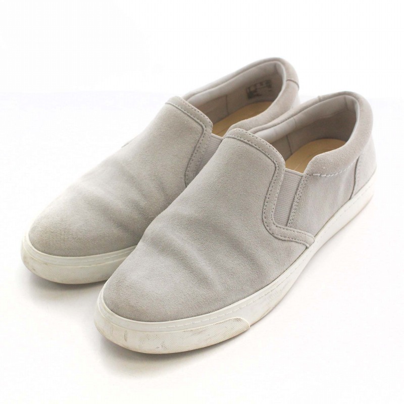 クラークス clarks スリッポン シューズ スエード US7.5 23.5cm グレー 