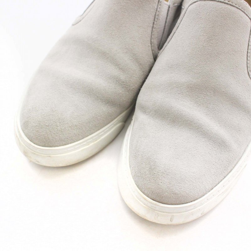 クラークス clarks スリッポン シューズ スエード US7.5 23.5cm グレー 
