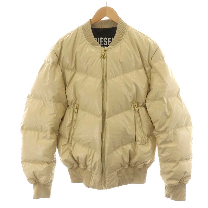 ディーゼル DIESEL W-STEN ダウンジャケット アウター L ベージュ 