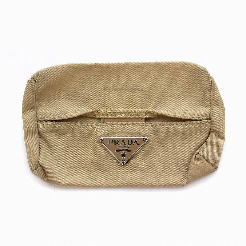 プラダ ティッシュケース PRADA ティッシュケース 正規品 美品 プラダ