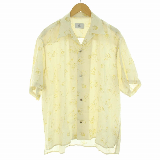 ウル URU SHORT SLEEVE SHIRT オープンカラーシャツ 花柄