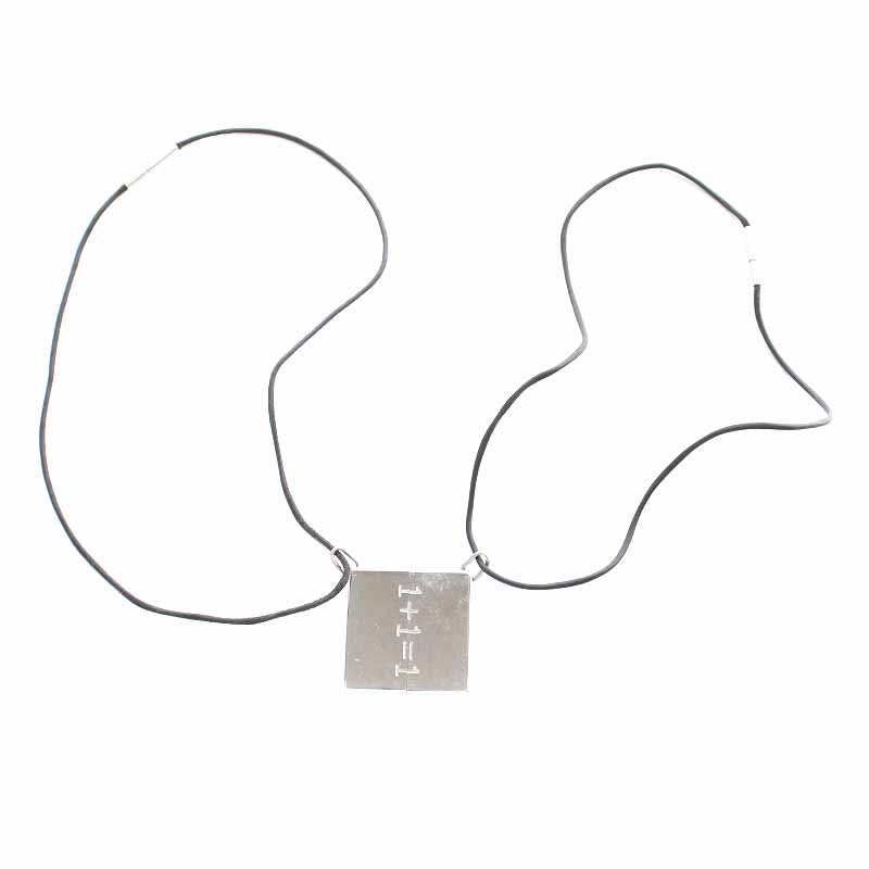 エルメス HERMES シンボル SYMBOLE 1+1=1 ペアネックレス ペンダント 