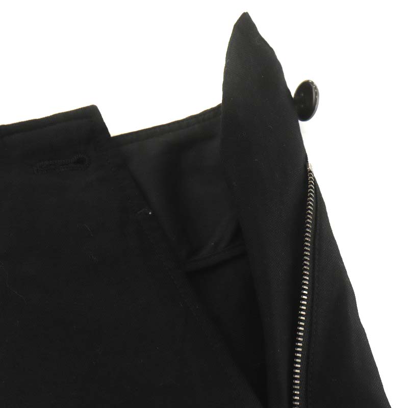 マーガレットハウエル 23SS コットンリネンツイル パンツ 1 ブラック