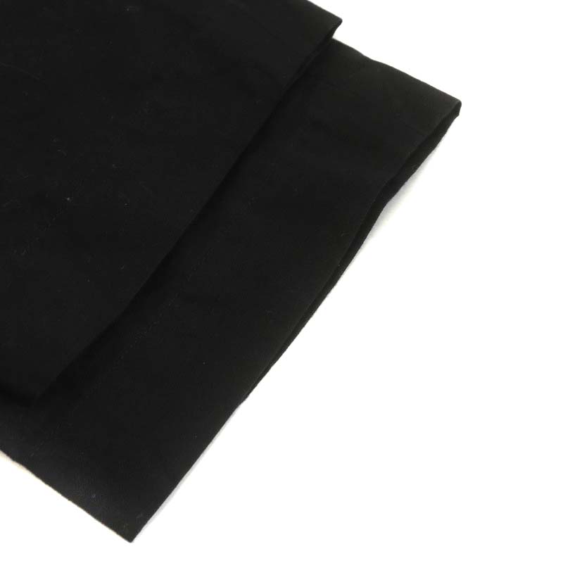 マーガレットハウエル 23SS コットンリネンツイル パンツ 1 ブラック
