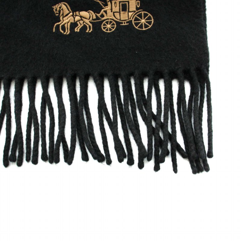 コーチ COACH マフラー ストール フリンジ カシミヤ 183cm×30cm コーチ