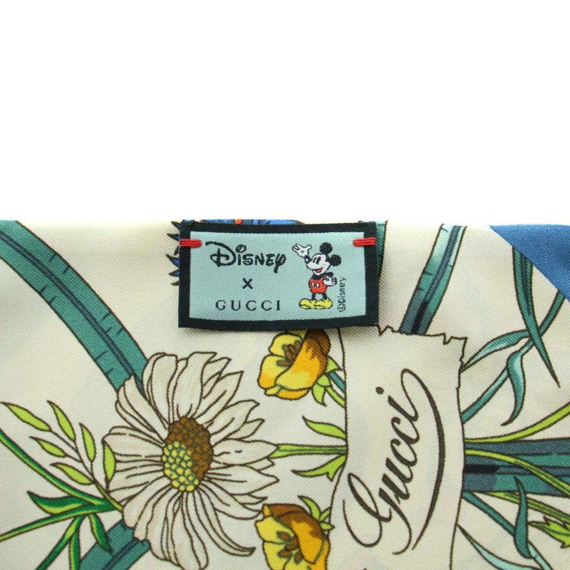 グッチ GUCCI ディズニー Disney スカーフ ミッキーマウス 総柄 絹