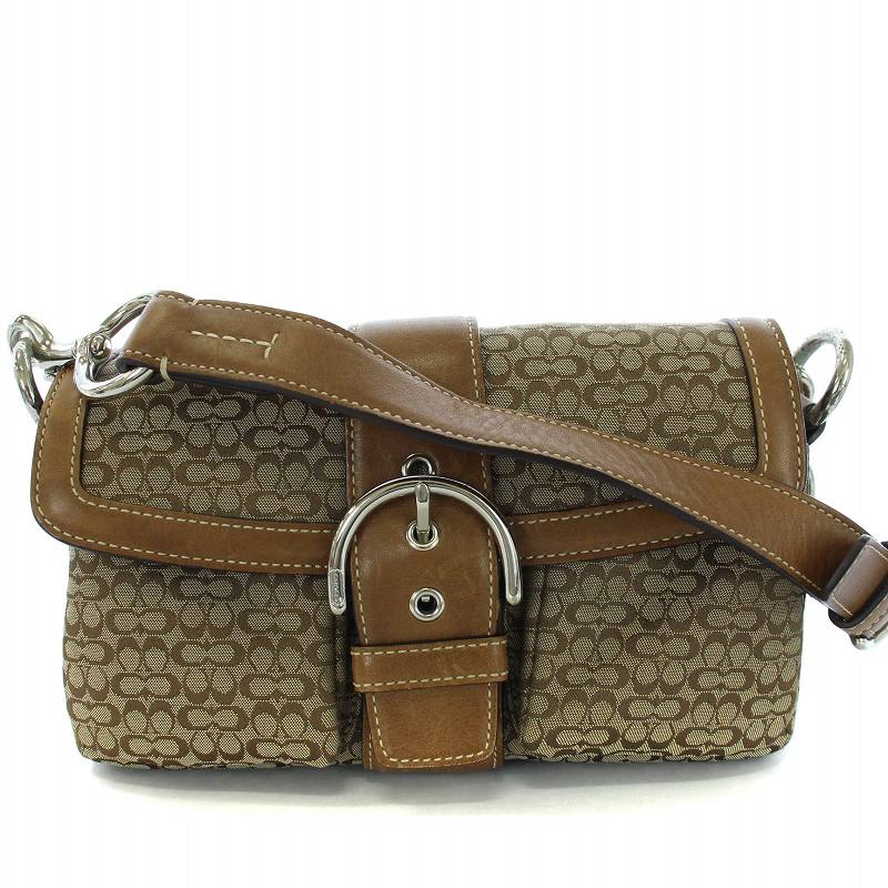 コーチ COACH ミニシグネチャー ショルダーバッグ クラッチバッグ 2WAY 