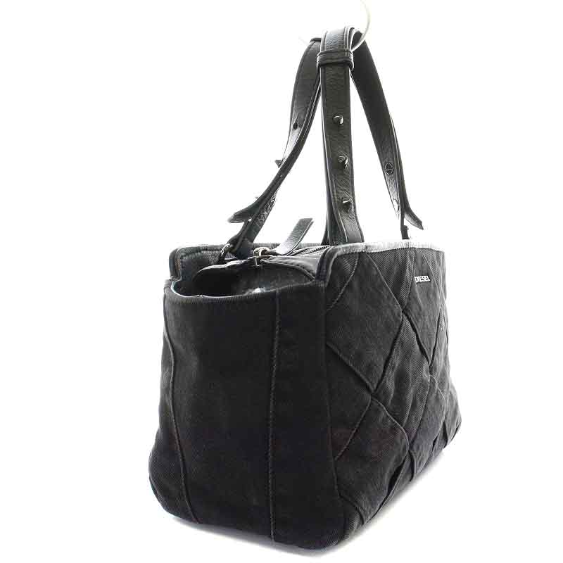 ディーゼル DIESEL ハンドバッグ トートバッグ デニム レザー