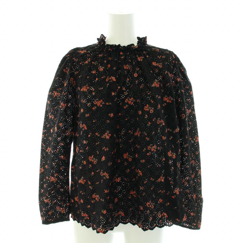 ウラ・ジョンソン ulla johnson シャツ ブラウス 長袖 花柄 カット 