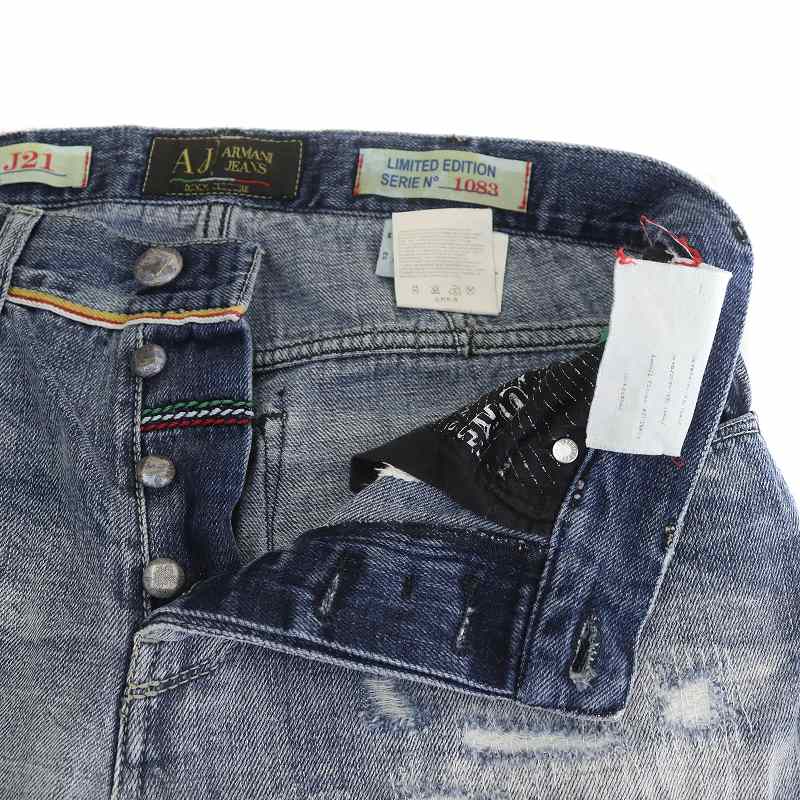 アルマーニ ジーンズ ARMANI JEANS J21 デニムパンツ ジーンズ ボタン 