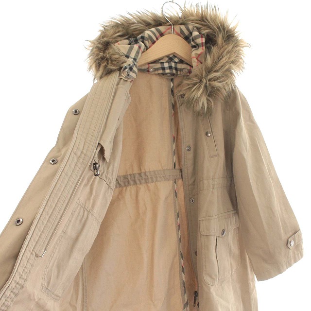 バーバリー ロンドン BURBERRY LONDON キッズ コート フード ロング 