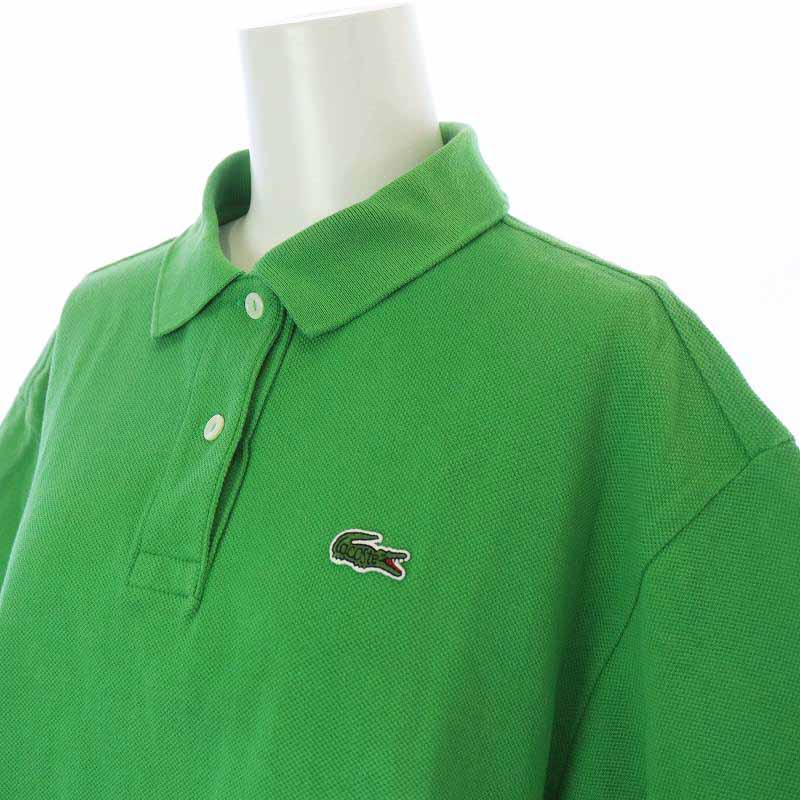 ラコステ LACOSTE EXCLUSIVE EDITION ポロシャツ 半袖 鹿の子 38 L 緑 