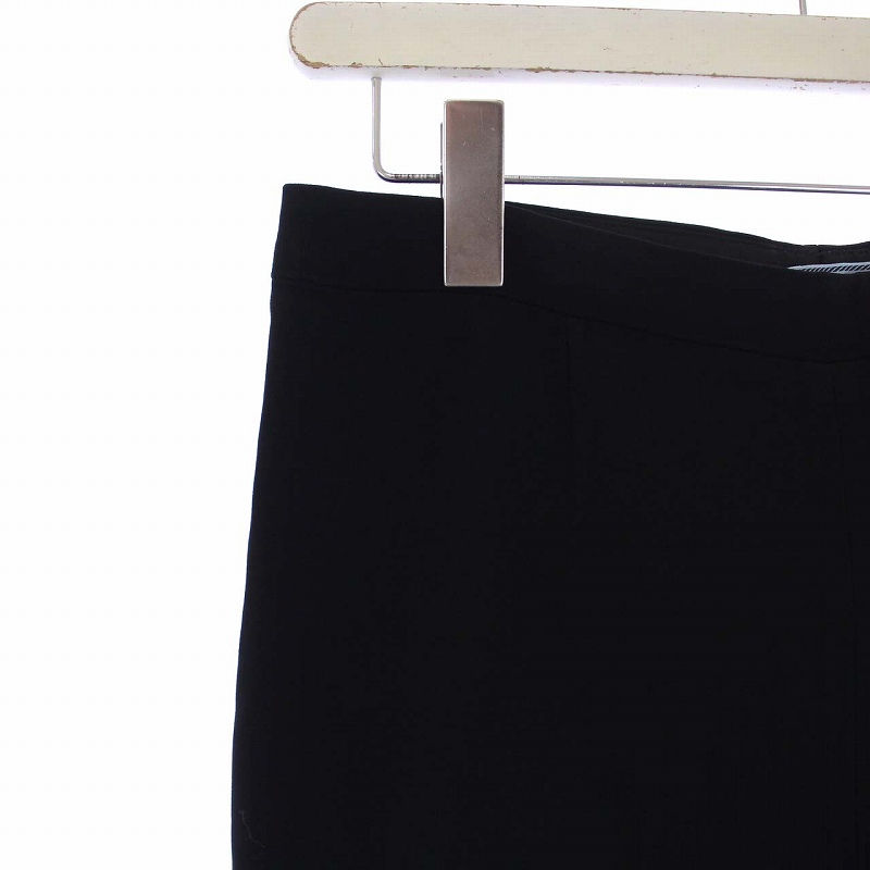 プラダ PRADA サイドジップ ワイドパンツ フレアパンツ 42 M 黒